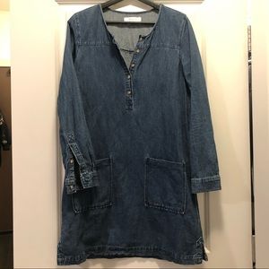 Promod Long Sleeve Jean Dress